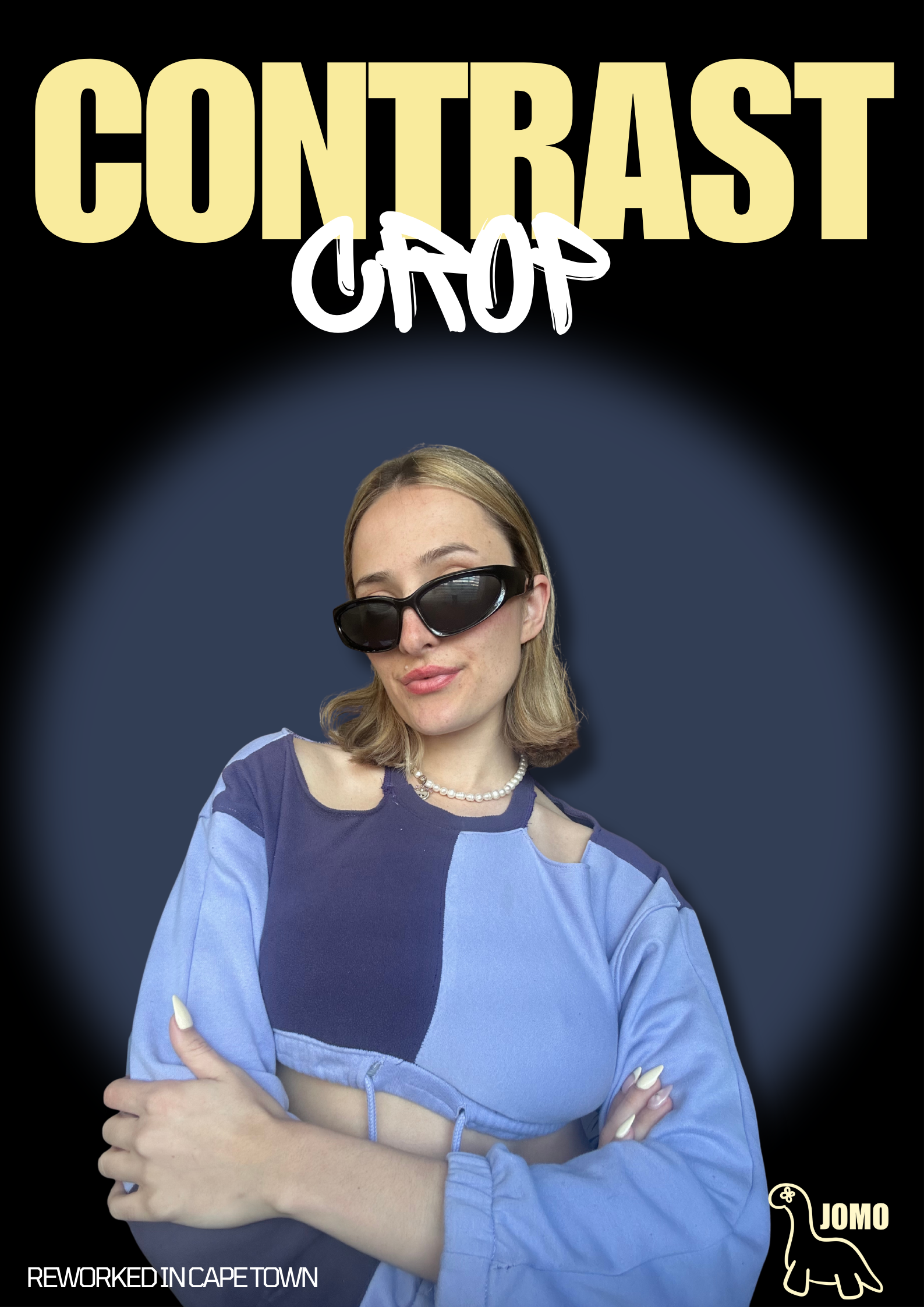 'CONTRAST CROP' Upcycled by JOMO Cape Town
