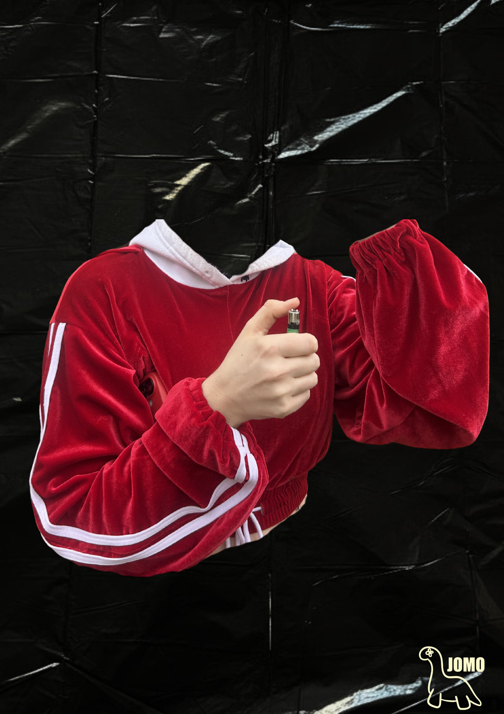 'THE ROYAL' Cropped Hoodie