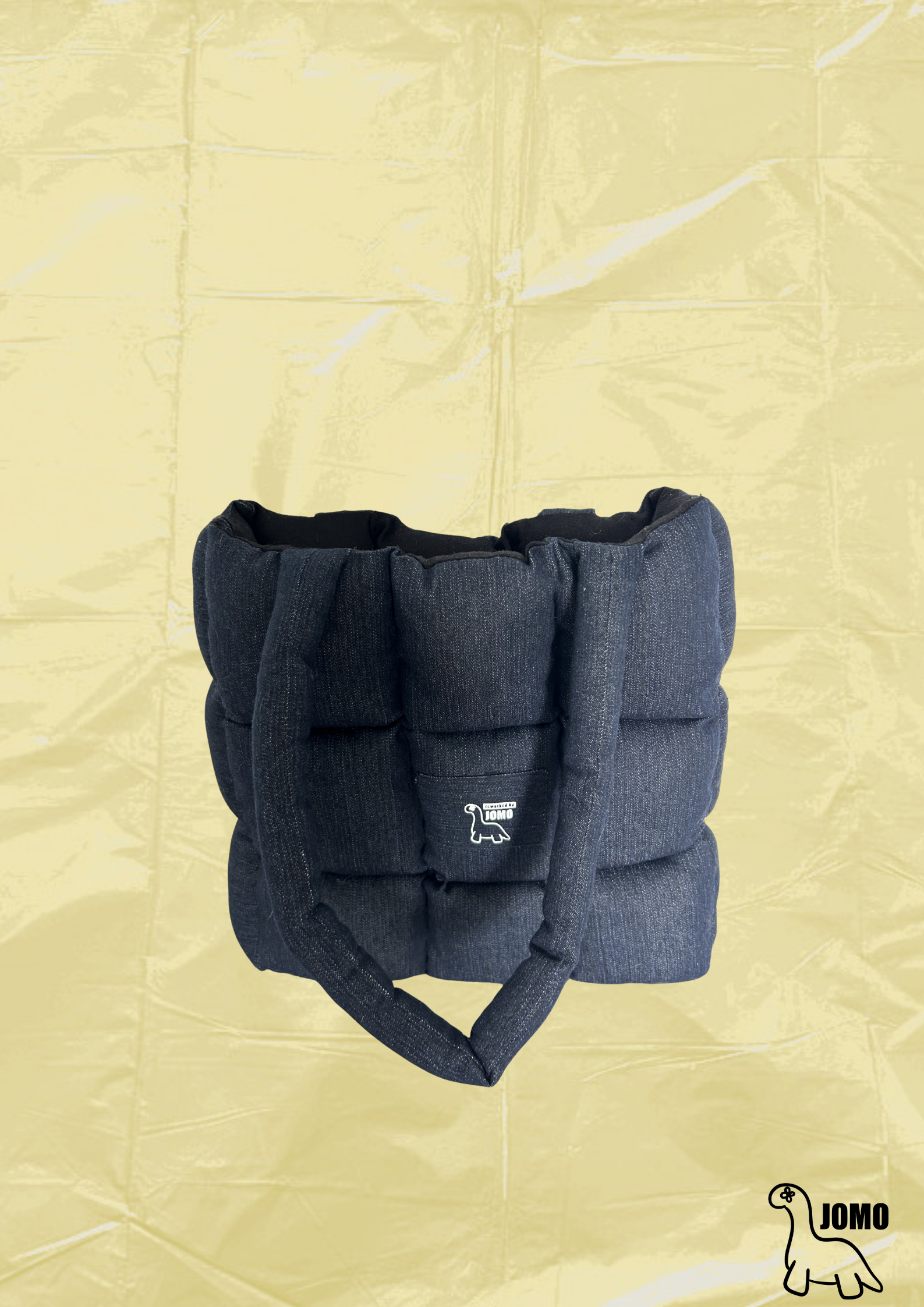 'THE REMIX PUFFER BAG' Extra Chunky| Indigo