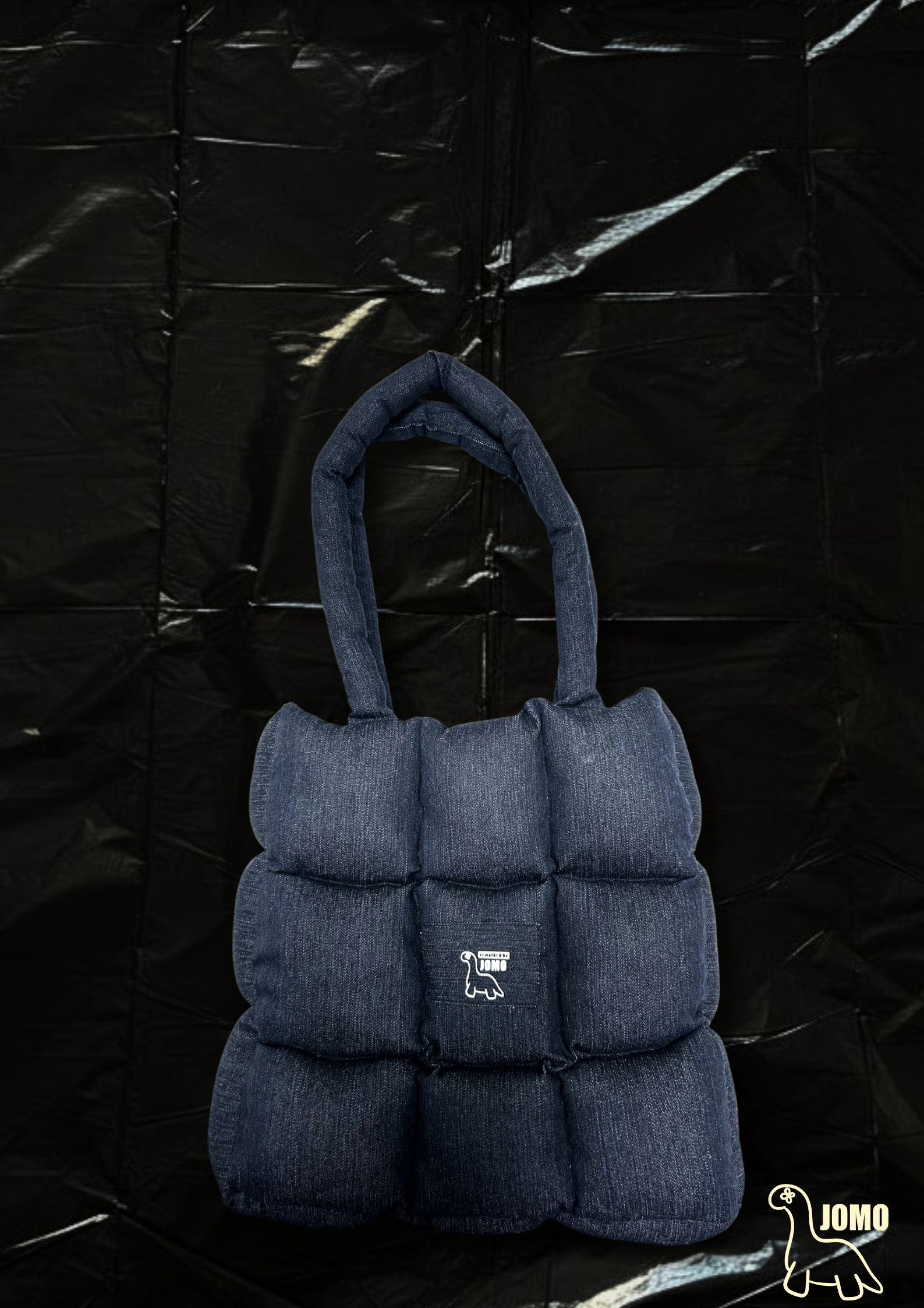 'THE REMIX PUFFER BAG' Extra Chunky| Indigo