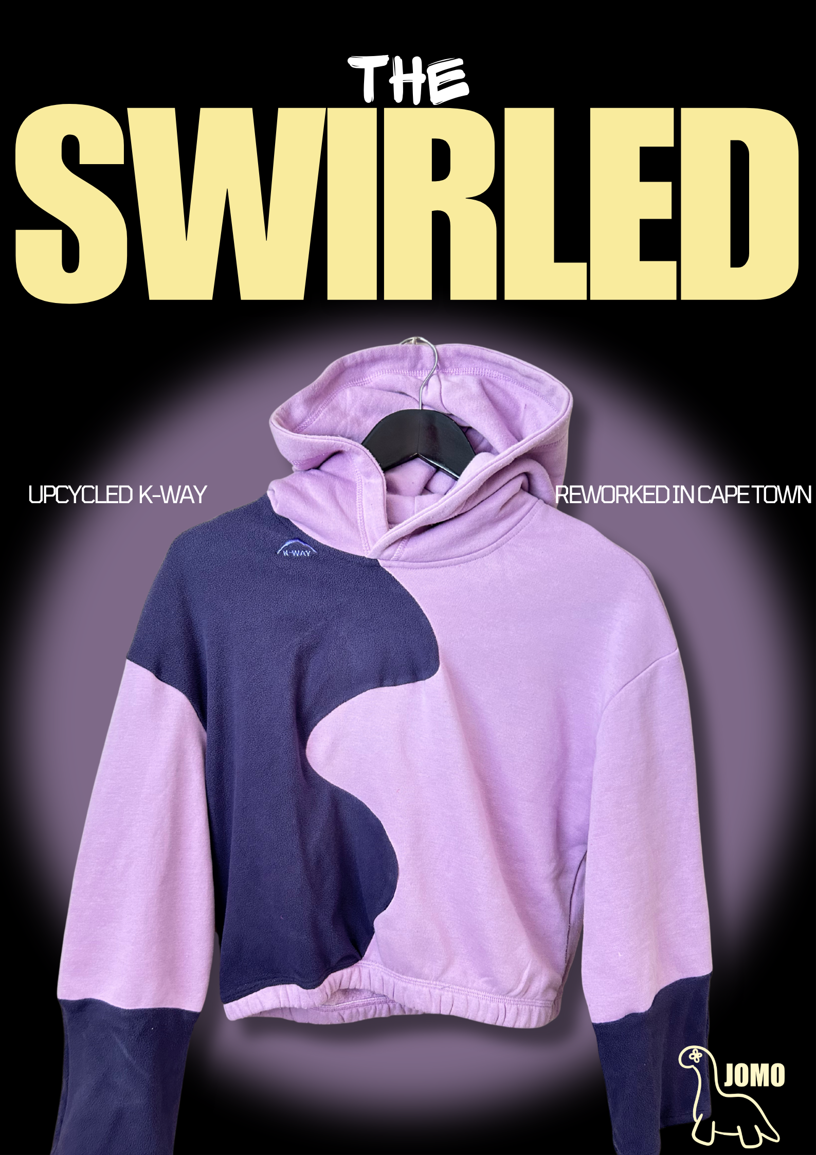 'SWIRLED' Upcycled Hoodie by JOMO Cape Town