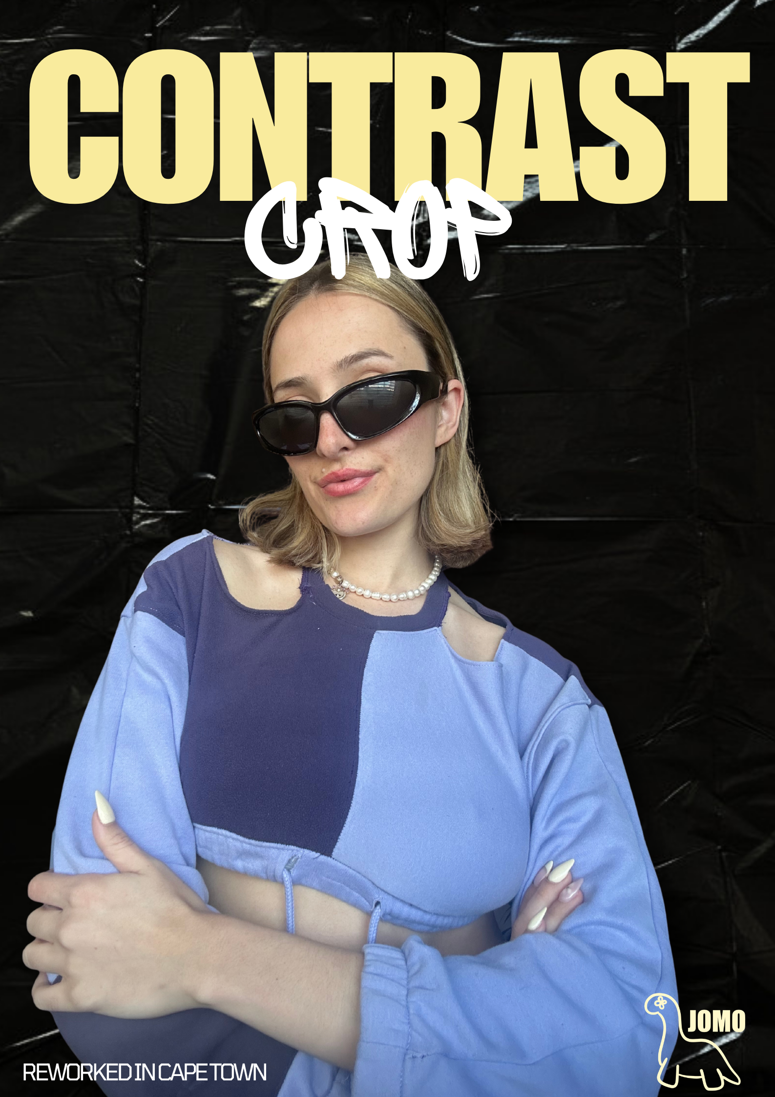 'CONTRAST CROP' Upcycled by JOMO Cape Town