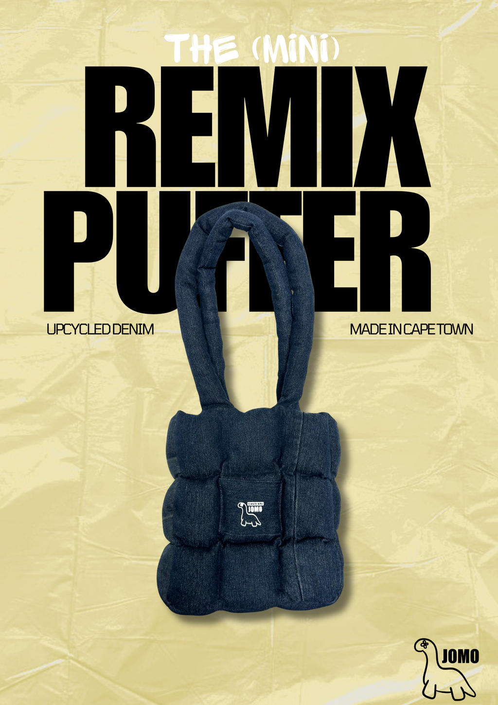 'THE MINI REMIX PUFFER' Indigo | Black Interior