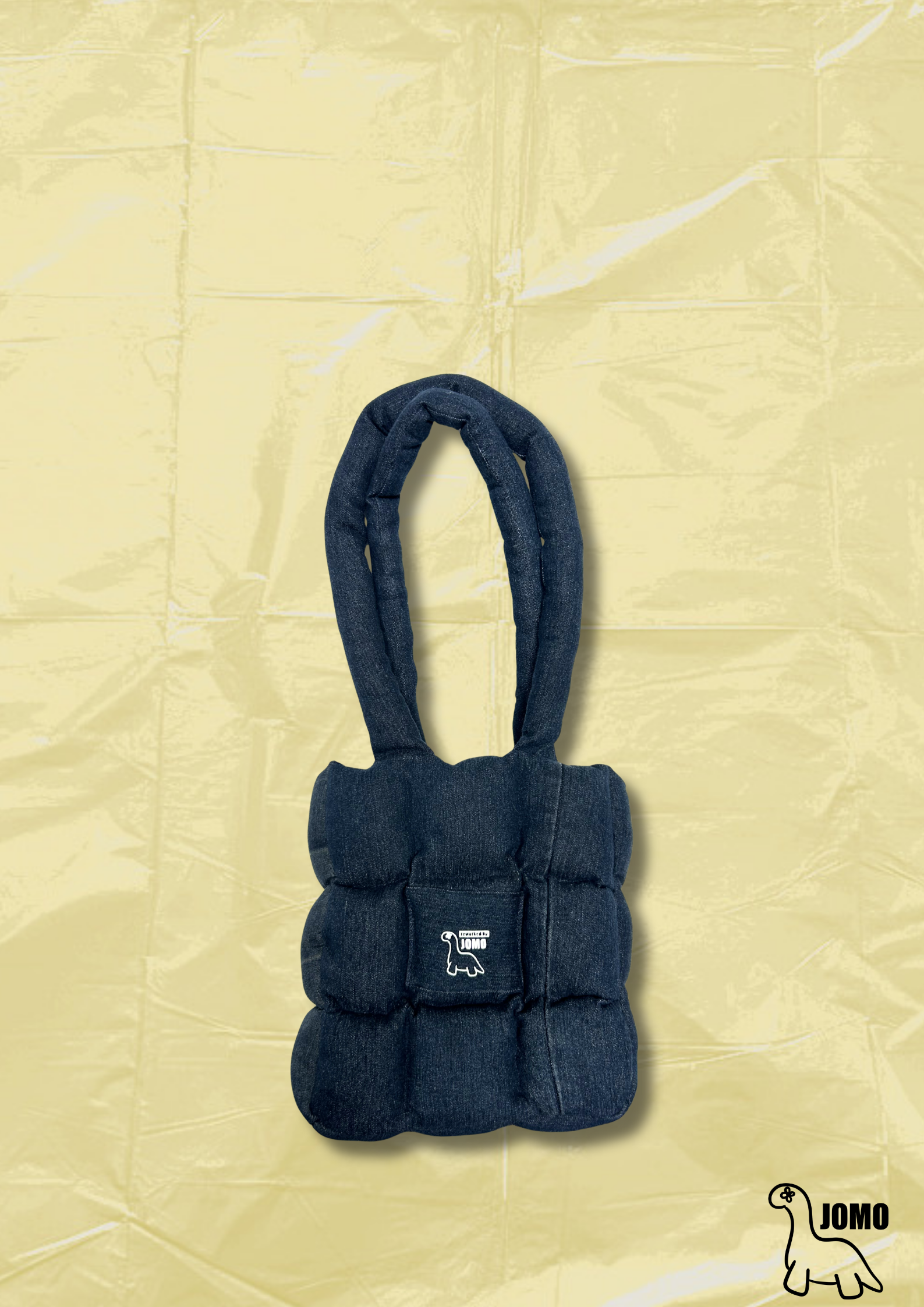 'THE MINI REMIX PUFFER' Indigo | Black Interior