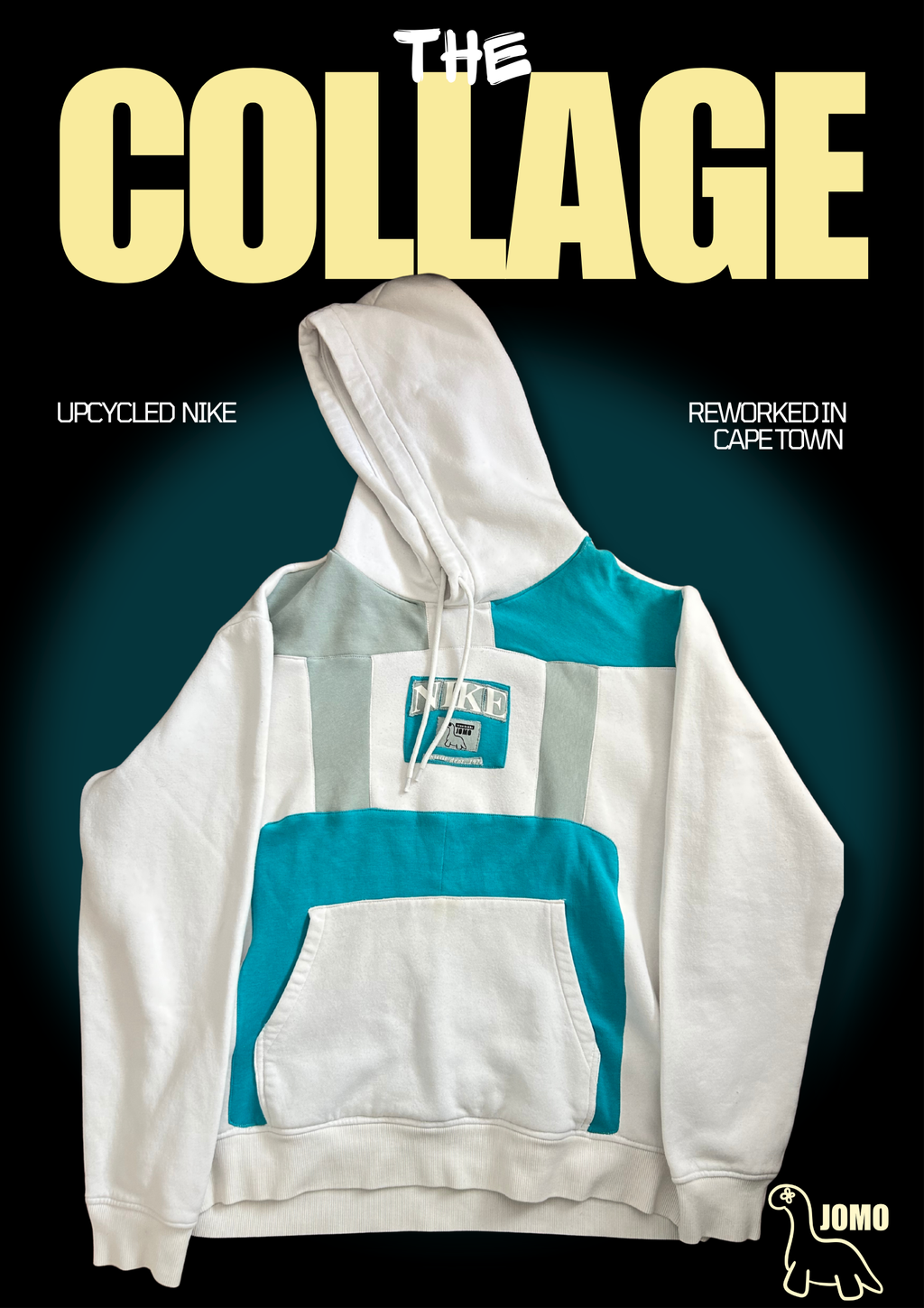 'THE COLLAGE' Upcycled Hoodie by JOMO Cape Town