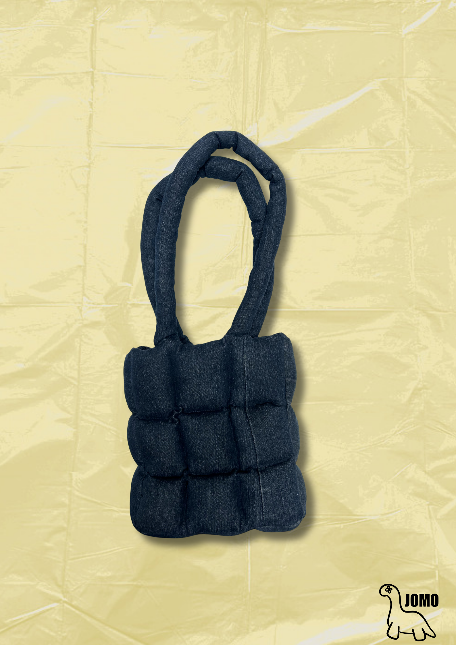 'THE MINI REMIX PUFFER' Indigo | Black Interior