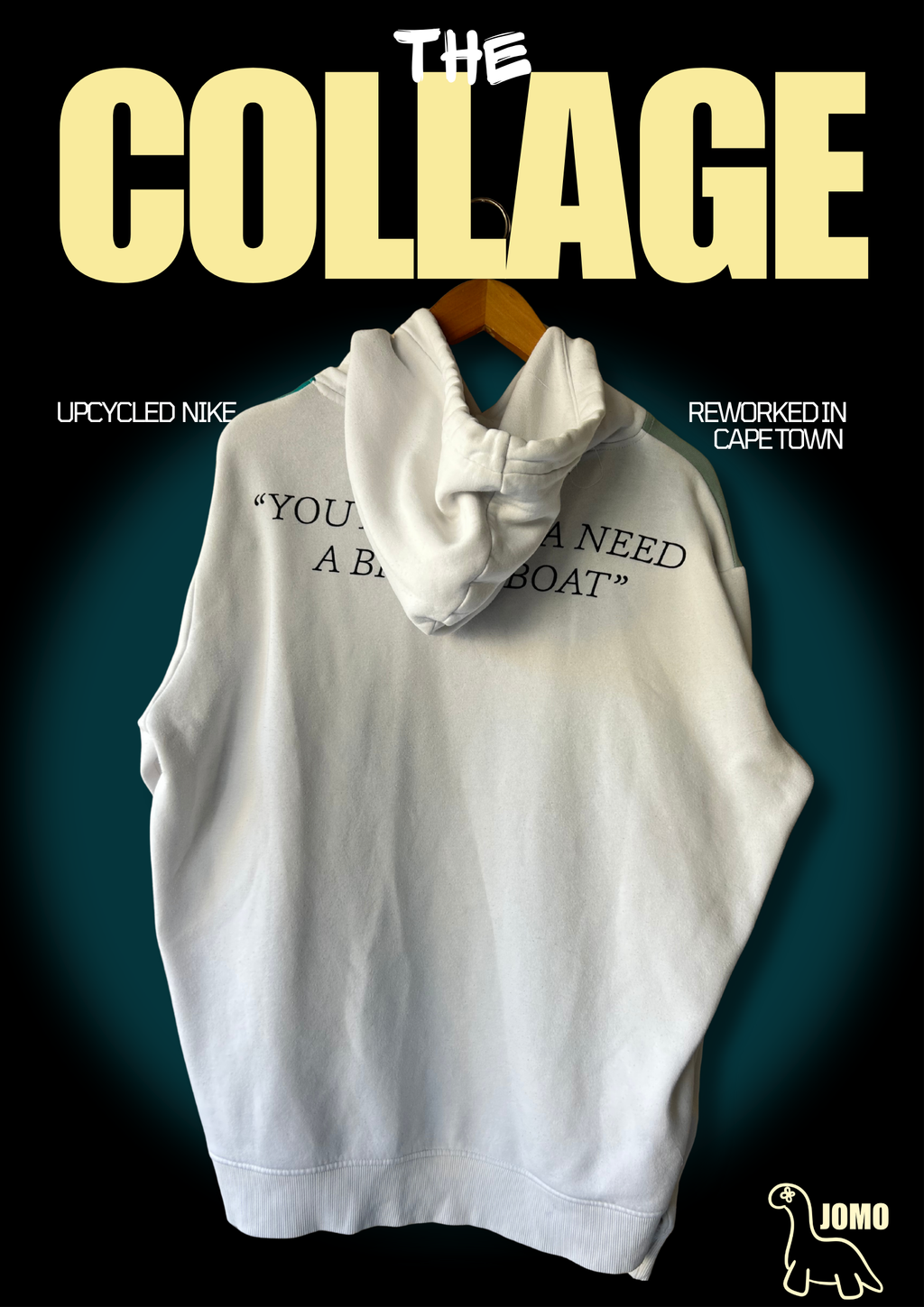 'THE COLLAGE' Upcycled Hoodie by JOMO Cape Town