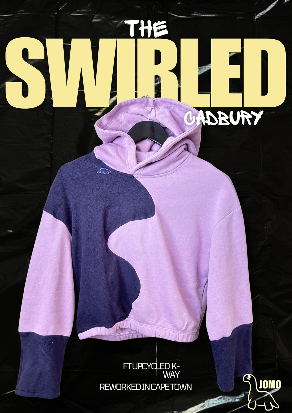'SWIRLED' Upcycled Hoodie by JOMO Cape Town