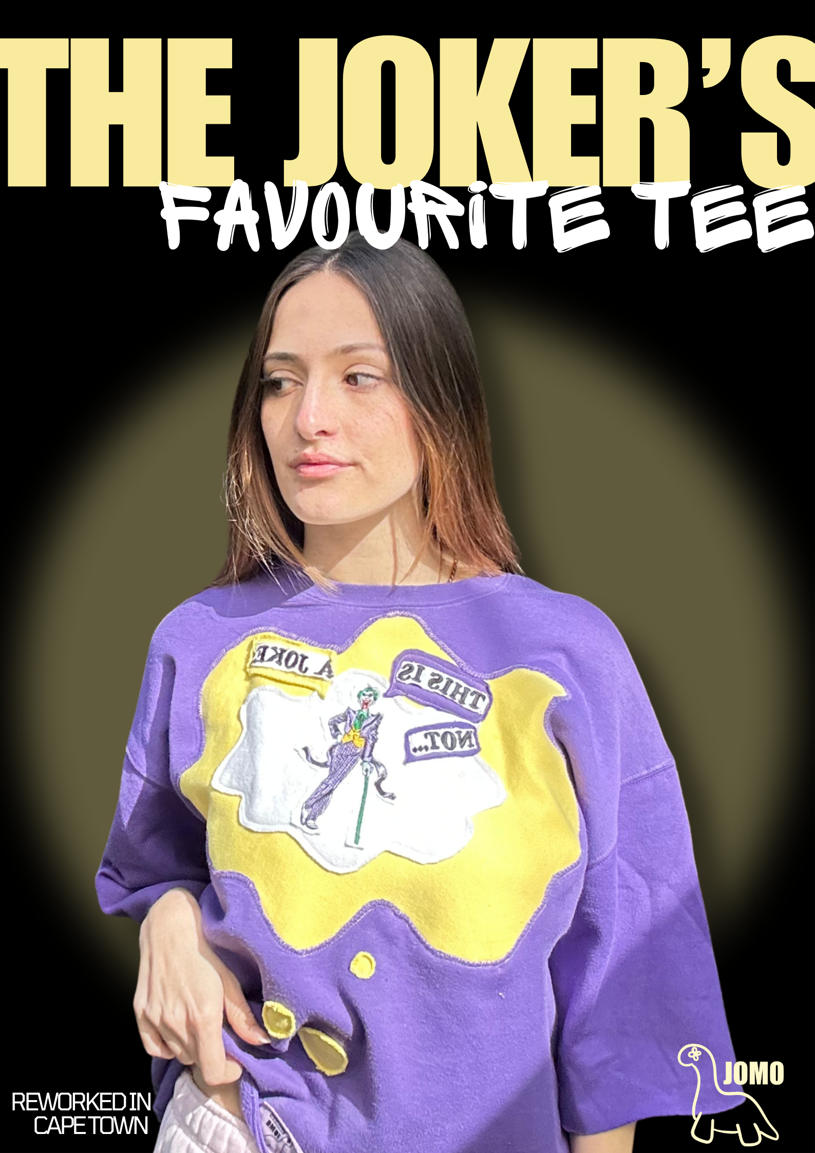 'THE JOKER'S FAVOURITE TEE' Upcycled by JOMO Cape Town