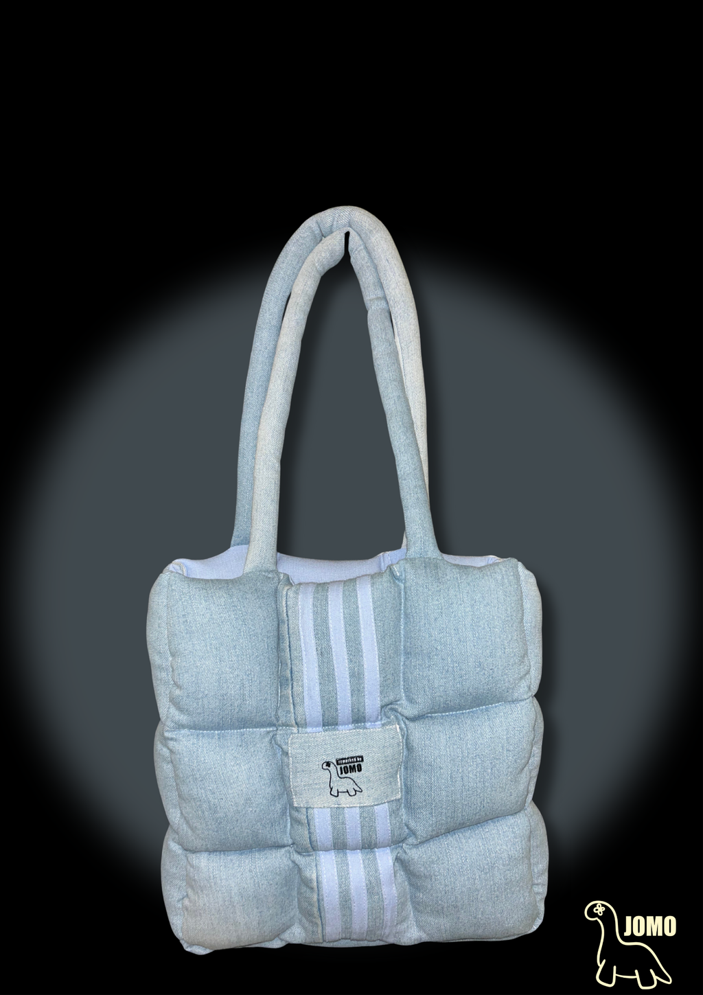 THE REMIX PUFFER BLUE UPCYCLED BY JOMO CAPE TOWN