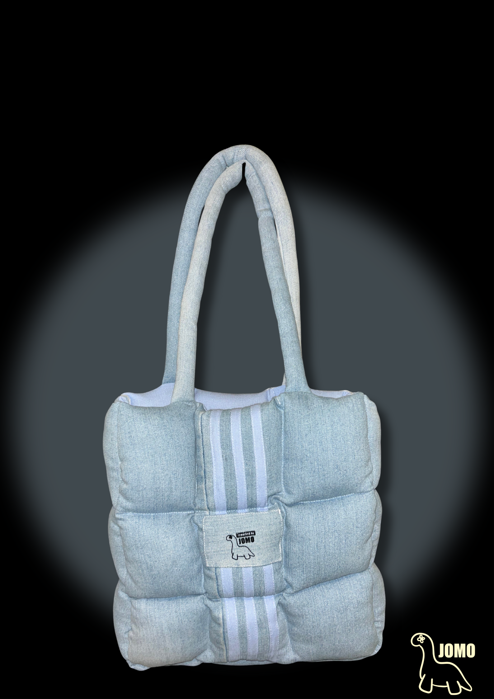 THE REMIX PUFFER BLUE UPCYCLED BY JOMO CAPE TOWN