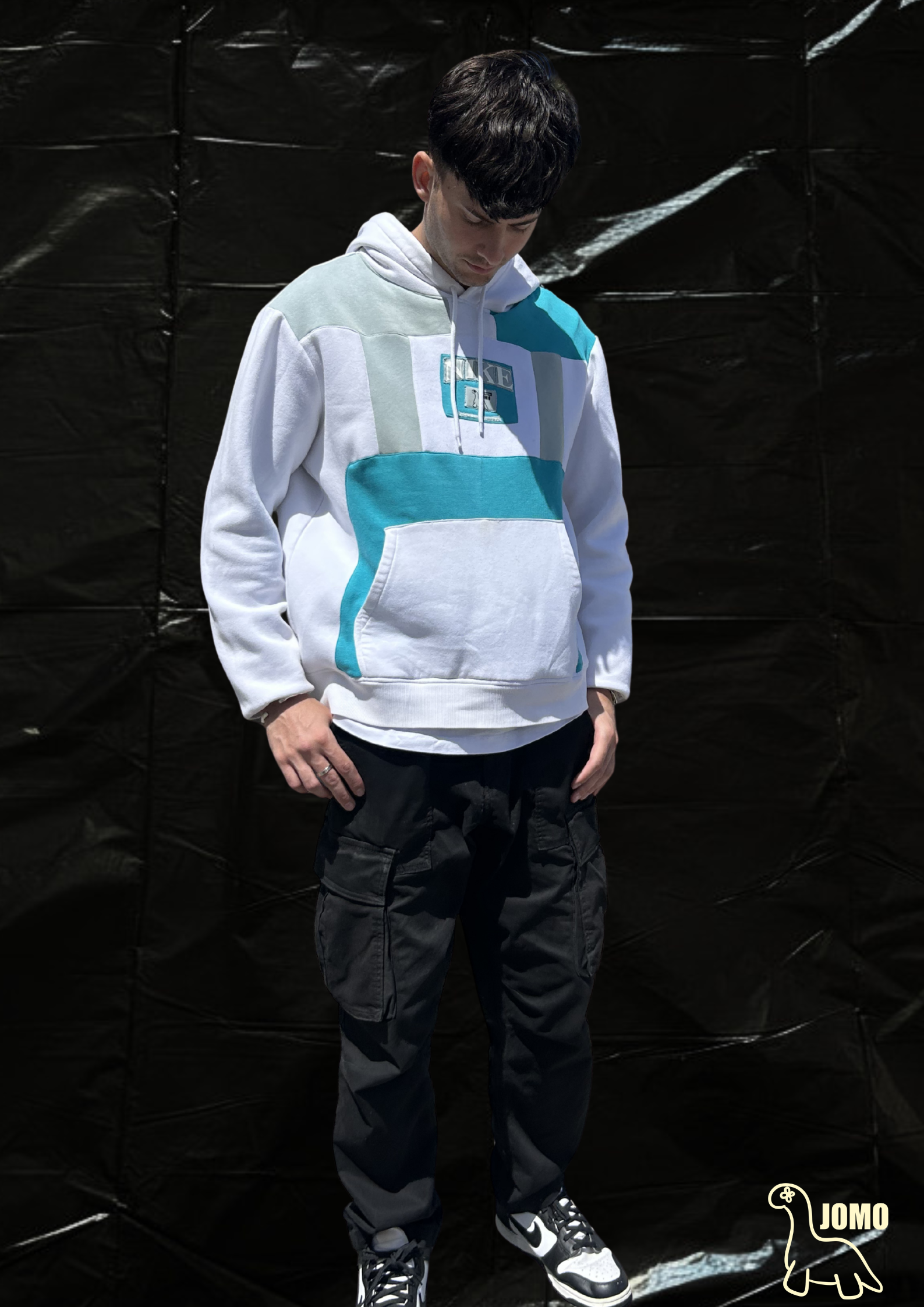 'THE COLLAGE' Upcycled Hoodie by JOMO Cape Town